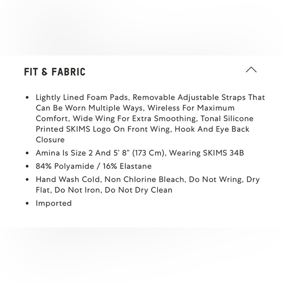 SKIMS - wireless strapless bra in cocoa size 34C BNWT - Picture 7 of 9